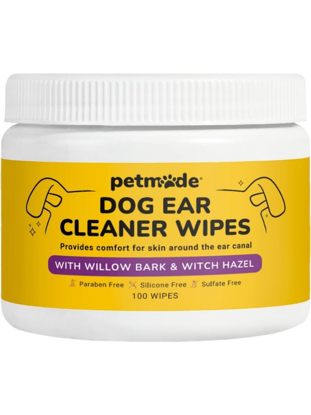 Gentle Dog Ear Cleaner Wipes - Safe & Effective Cleaning Wipes for Puppies